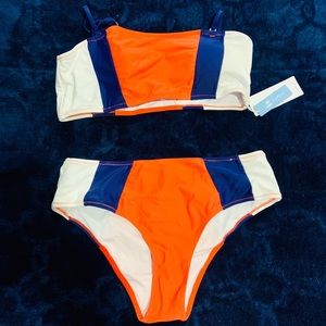 Sexy white , red and Blue bikini